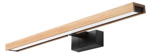 Brilagi - LED Koup osvět zrcadla 3v1 WOODY MIRROR LED/12W/230V IP44 černá/dub