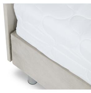 Čalouněná manželská postel 140x200 NECHLIN 2 - bílá ekokůže + panely 30x30 cm ZDARMA