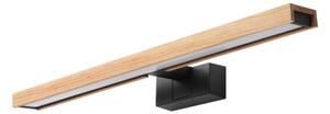 Brilagi - LED Koup osvět zrcadla 3v1 WOODY MIRROR LED/12W/230V IP44 černá/dub