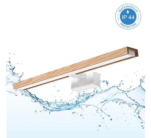 Brilagi - LED Koup osvět zrcadla 3v1 WOODY MIRROR LED/12W/230V IP44 bílá/dub