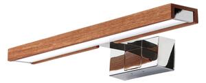 Brilagi-LED Koup osvět zrcad WOODY MIRROR 3v1 LED/8W/230V IP44 chrom/dub třešeň