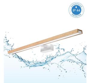 Brilagi - LED Koup osvět zrcadla 3v1 WOODY MIRROR LED/15W/230V IP44 bílá/dub