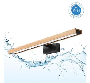 Brilagi - LED Koup osvět zrcadla 3v1 WOODY MIRROR LED/12W/230V IP44 černá/dub