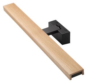 Brilagi - LED Koup osvět zrcadla 3v1 WOODY MIRROR LED/12W/230V IP44 černá/dub