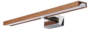 BRILAGI-LED Koup osvět zrcad 3v1 WOODY MIRROR LED/12W/230V IP44 chrom/dub třešeň