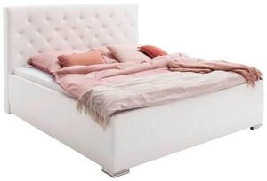ČALOUNĚNÁ POSTEL, 180/200 cm, bílá Livetastic, Online Only