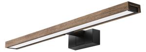 Brilagi -LED Koup osvět zrcad 3v1 WOODY MIRROR LED/12W/230V IP44 černá/dub ořech
