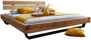 POSTEL Z TRÁMŮ, 200/200 cm, dřevo, barvy dubu, jantarové barvy Livetastic, Online Only