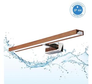 BRILAGI-LED Koup osvět zrcad 3v1 WOODY MIRROR LED/12W/230V IP44 chrom/dub třešeň