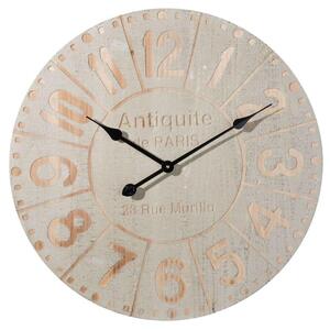 Dřevěné nástěnné hodiny ANTIQUITE DE PARIS 61 cm (Clayre & Eef)