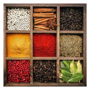 Skleněný obraz 30x30 cm Spices Box – Styler