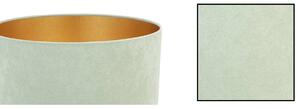 Závěsné svítidlo MEDIOLAN, 1x pistáciové/zlaté textilní stínítko, (výběr ze 2 barev konstrukce), (fi 35cm)