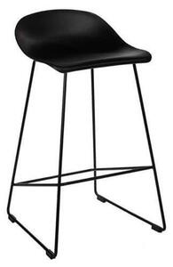 Barová židle Molly černá nízká