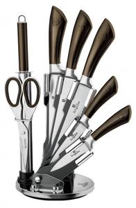 BERLINGER HAUS - Nože sada 8 dílná ve stojanu Shiny Black