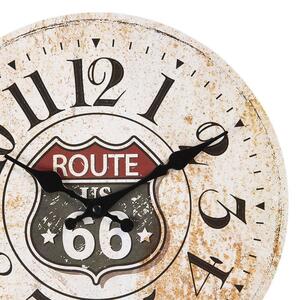 Nástěnné dřevěné hodiny Route 66 30 cm (Clayre & Eef)