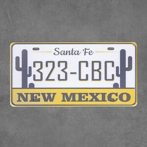 Kovová dekorativní SPZ New Mexico 1