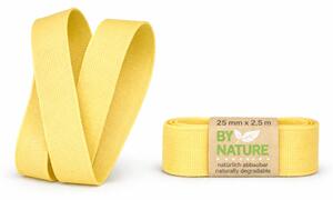 Stuha látková Nature Taft – Sunny Yellow žlutá 25mm x 2,5m (8,- Kč/m)