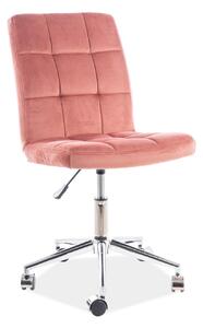 Kancelářská židle Q-020 starorůžová bluvel 52