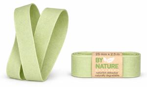 Stuha látková Nature Taft – Soft Green světle zelená 25mm x 2,5m