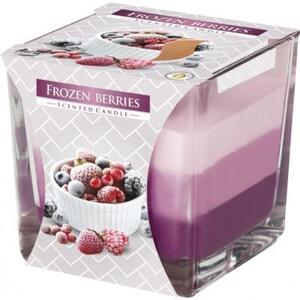 Vonná svíčka tříbarevná ve skle frozen berries 170 g (BISPOL)