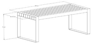 Venkovní stůl Krkavec velikost stolu (D x Š): 200 x 90 (cm)