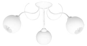 Stropní svítidlo ELIZA, 3x bílé skleněné stínítko (výběr ze 2 barev konstrukce)