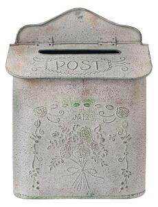 Poštovní schránka Post šedá 26 x 35 cm (Clayre & Eef)