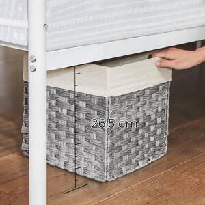 KOVOVÁ POSTEL, 90/190 cm bílá Boxxx - Jednolůžkové postele, Online Only