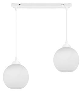 Závěsné svítidlo ELIZA, 2x bílé skleněné stínítko (výběr ze 2 barev konstrukce)