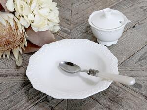 Porcelánový hluboký talíř bílý Provence 21 cm (Chic Antique)