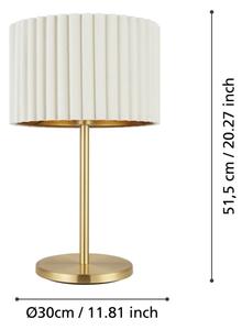 Eglo 39766 - Stolní lampa TAMARESCO 1xE27/40W/230V bílá
