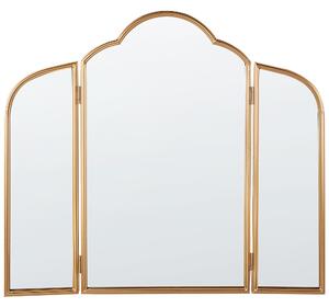Zrcadlo na toaletní stolek SAVILLY Zlatá