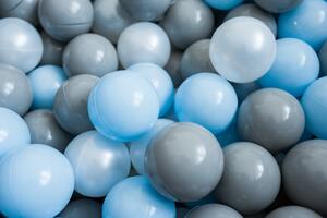 EliNeli Dětský suchý BAZÉNEK 90x40 s míčky 200 ks, šedý barva míčků: modrý