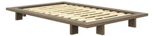 Hnědá jednolůžková postel z borovicového dřeva s roštem 120x200 cm Japan – Karup Design