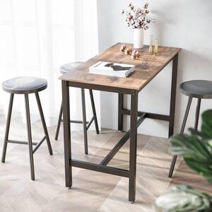 BAROVÝ STŮL, hnědá, černá, 120/60/90 cm Boxxx - Barové stoly, Online Only