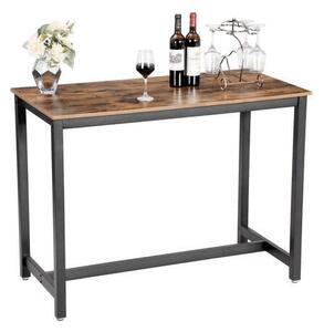 BAROVÝ STŮL, hnědá, černá, 120/60/90 cm Boxxx - Barové stoly, Online Only