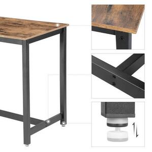 BAROVÝ STŮL, hnědá, černá, 120/60/90 cm Boxxx - Barové stoly, Online Only