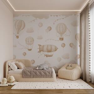 Fototapety Dětský akvarelový design s balónky, Fototapety dětské, Fototapety balónová, w08765v4 : uwalls.cz
