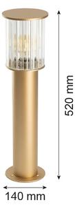 Argon 8753 - Venkovní lampa NORFOLK 1xE27/15W/230V IP44 52cm zlatá