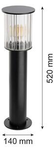 Argon 8749 - Venkovní lampa NORFOLK 1xE27/15W/230V IP44 52cm černá