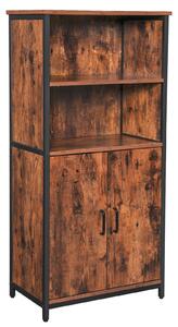 VYSOKÁ KOMODA, hnědá, černá, 60/124,5/35 cm Boxxx, Online Only