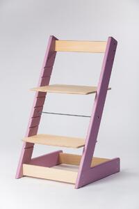 Lucas Wood Style rostoucí židle ALFA I - PRIME lila/přírodní