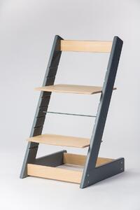 Lucas Wood Style rostoucí židle ALFA I - PRIME šedá/přírodní