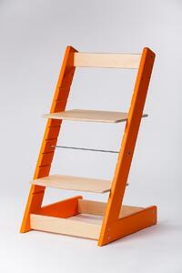 Lucas Wood Style rostoucí židle ALFA I - PRIME oranžová/přírodní