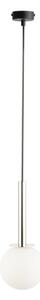 Lustr na lanku DAISY 1xG9/12W/230V pr. 14 cm lesklý chrom/černá/bílá