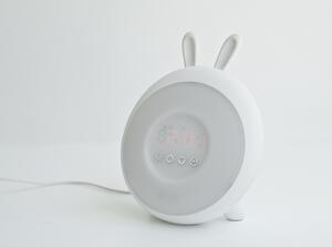 Rabbit & Friends Dětská lampička s budíkem barva: růžová + Slevový kód -10 %