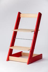 Lucas Wood Style rostoucí židle ALFA I - PRIME červená/přírodní