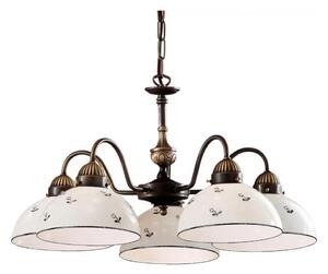 Kolarz 731.85.16 - Lustr na řetězu NONNA 5xE27/75W/230V modrá
