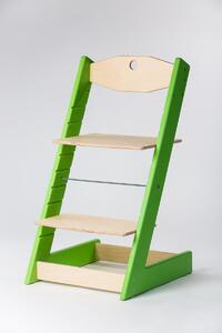 Lucas Wood Style rostoucí židle ALFA II - PRIME zelená/přírodní