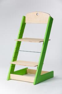 Lucas Wood Style rostoucí židle ALFA - zelená/přírodní